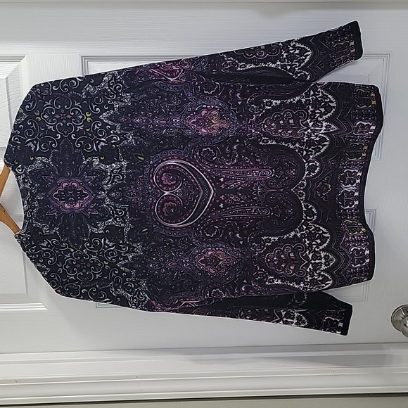 Laura Ashley Velvet Women's Size Large Jacket. One Hook At Bottom Missing. - Picture 2 of 16